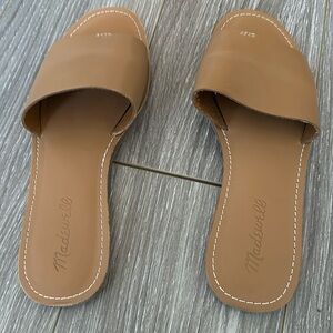 Madewell Tan Slide Sandals